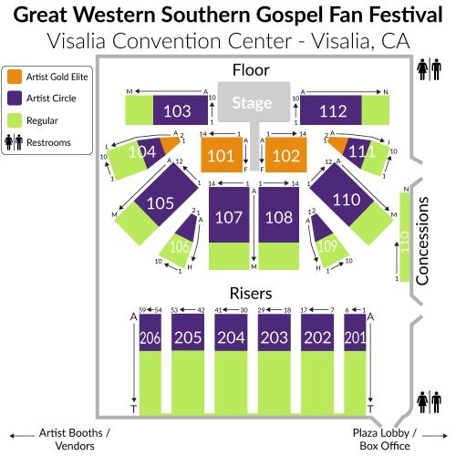 Western Southern Seating Chart